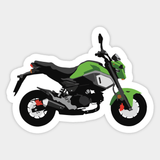 Motorcycle Honda Grom Orange 2020 Incredible Green Sticker